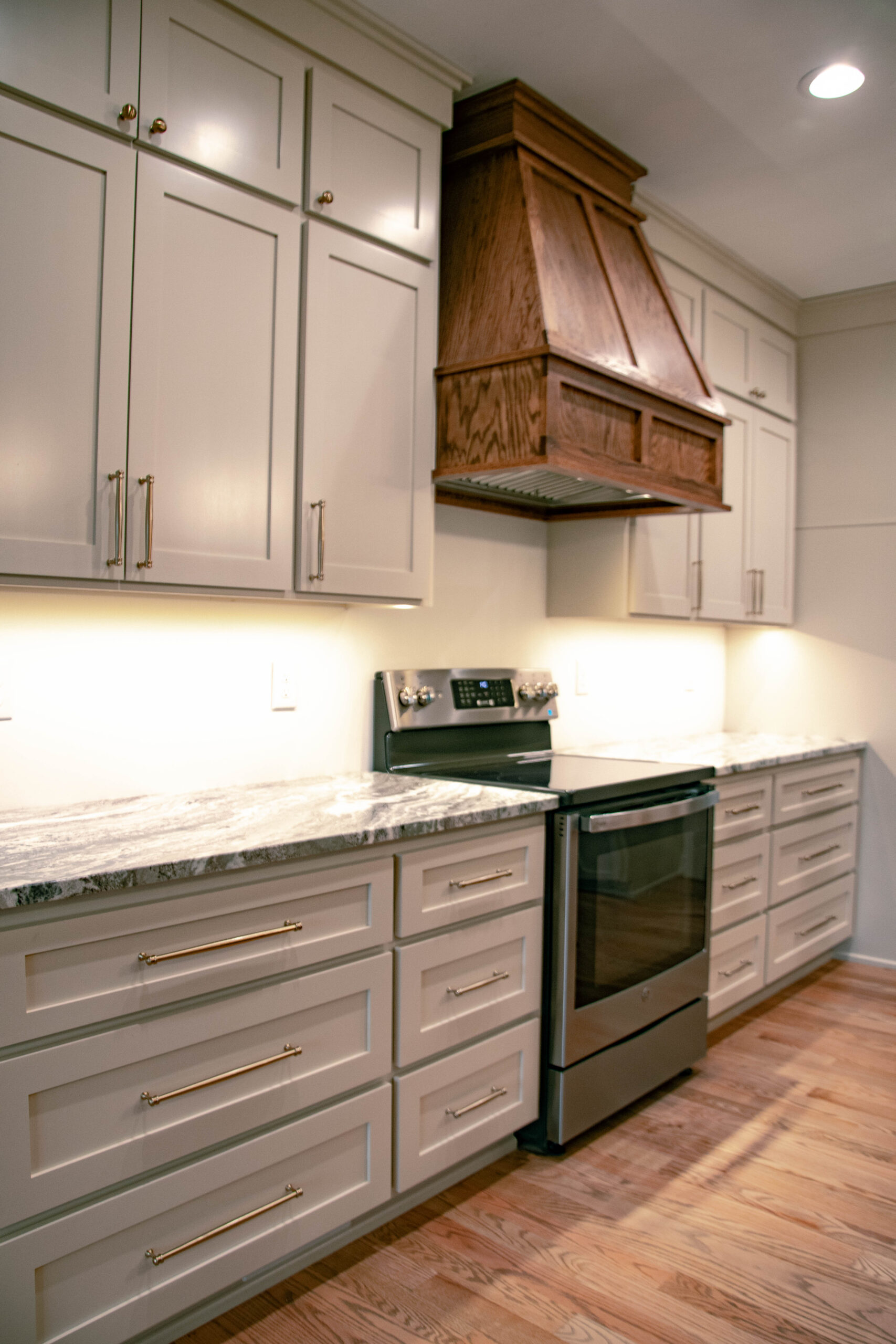 handcrafted wood hood